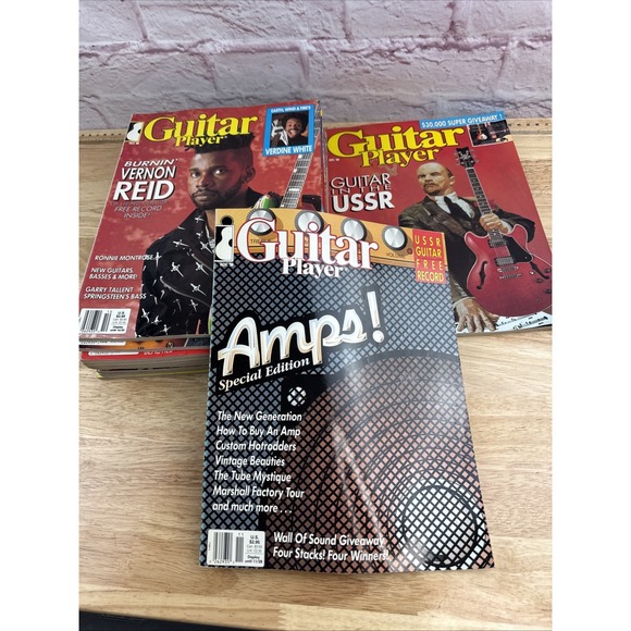 GUITAR PLAYER MAGAZINE LOT OF 12! Complete! 1988. Clapton Nugent And More